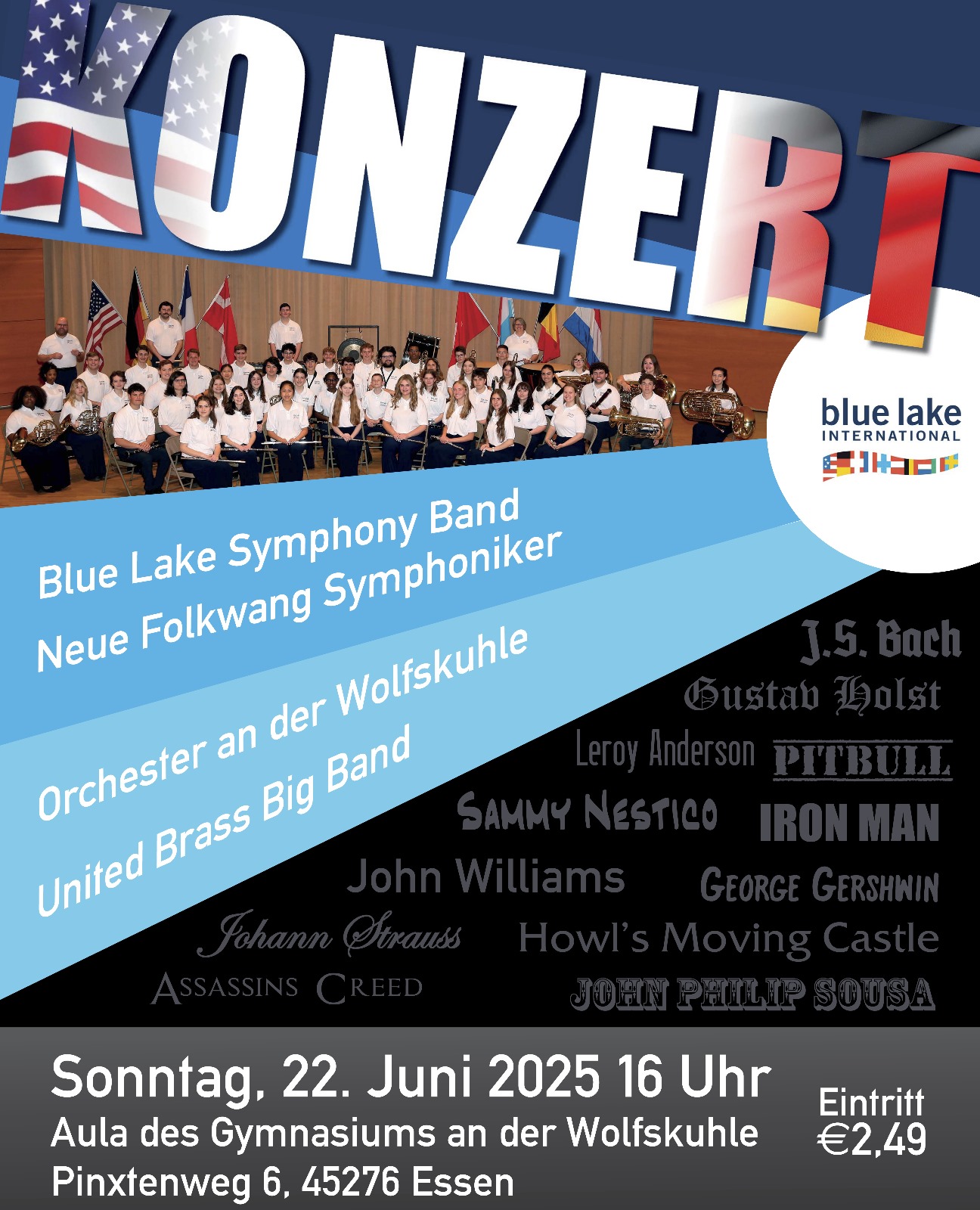 Konzert mit der Blue Lake Symphony Band