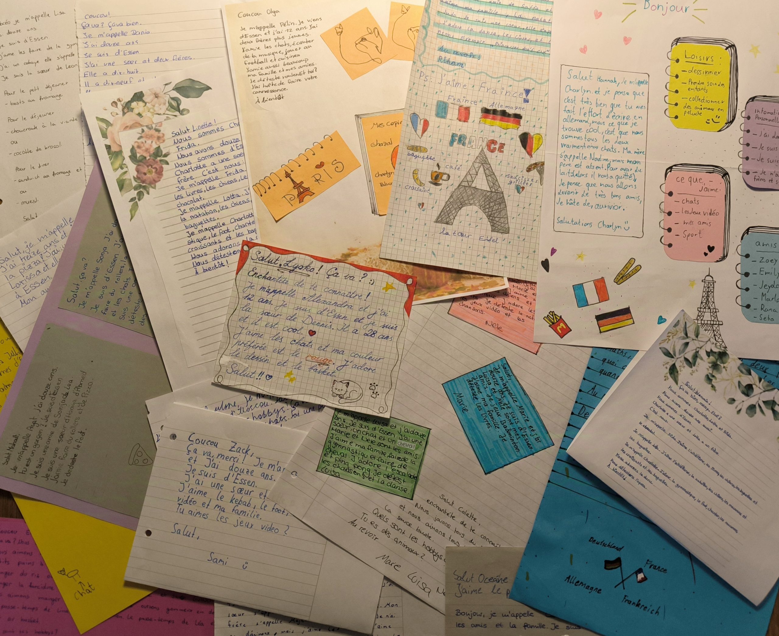 Deutsch-französische Brieffreundschaft